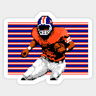 Denver Pixel Running Back Sticker